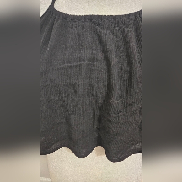 TOBI Veld Crepe Halter Tie Backless Flowy Boho Top In Black. Size Medium - Picture 7 of 12